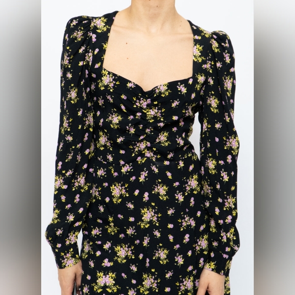 ZARA Floral Printed Mini Dress Women's Size Medium NWT - Picture 2 of 8